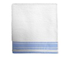 Santens Ross Eponge Serviette de Bain, Coton, Blanc, 68140
