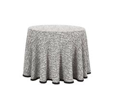 Martina Home Malte Jupe pour Bureau Table 75x90x1 cm Noir/Blanc