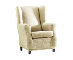 Eysa Aquiles Élastique repose-téte Housse de Fauteuil, Polyester Coton, Écru, 37x29x5 cm