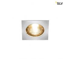 SLV Pika QPAR51 Plafonnier carré pour intérieur Chromé rigide max. Ampoule 50 W en aluminium