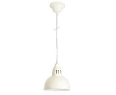 Naeve Leuchten Lampe suspension en mÃ©tal, mÃ©tal, 40Â W, E27, 19Â x 19Â x 20Â cm, ivoire 6070311