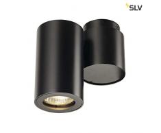 SLV Spot LED ENOLA_B Orientable et Inclinable | Applique et Plafonnier Variable pour Eclairage Intérieur | Spot LED, Luminaire de Plafond, Projecteur de Plafond, Lampes de Plafond, Lampe Murale | 1 Lampe, GU10, EEC E-A++