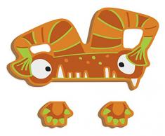 ABC Lettres Monster Woody en Bois Idéal comme décoration de Lettres en Bois, comme décoration ou Plaque de Porte