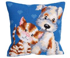 Collection DArt 5110 les Amis Kit de Coussin Gros Trous Coton Multicolore 50 x 45 x 0,1 cm