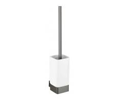 Wenko 23902100 Brosse WC, Aluminium, Gris, Ã 6,5 cm