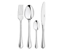 INOXRIV Ranieri Service Couverts, Acier Inoxydable, Argent, 48Â UnitÃ©s