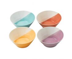 Royal Doulton Statuette en Porcelaine 21Â cm Bol Ã Nouilles, Lot de 4, Multicolore