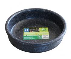 A Fuego Lento A Mijoteuse Sauteuse Four Pierre, Argile, Noir Granite, 25. cm