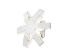 GnosjÃ¶ Konstsmide A Applique murale extÃ©rieure Aluminium, Aluminium, Blanc., 10 x 25 x 23.5 cm, Integriert