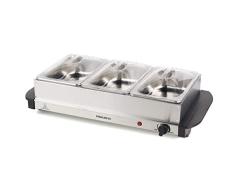 Progress EK3665P Serviteur de buffet portable 3 compartiments, Acier inoxydable, Buffet Server