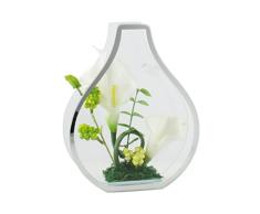Val&Time AROM2 Composition Florale Artificielle, Blanc