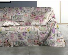 Martina Home Ã©peron Plaid Multiusage, Tissu, Multicolore, 250Â x 270Â cm