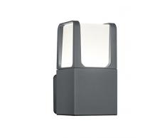 Trio Leuchten 222160142 Ebro Applique Murale dExtÃ©rieur, Aluminium, Integriert, 6 W, Anthracite, 14,4 x 10 x 20 cm