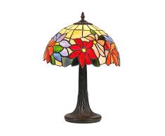 interfan bureau Tiffany Sunlight moyenne E27, Multicolore