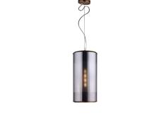 Lumineca Suspension finition verre smoky Geminic 4 W DiamÃ¨tre 20 cm Hauteur : 160 cm.