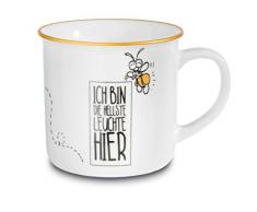 NICI 45031 Tasse en porcelaine avec inscription en allemand Ich bin die die die Licht Hier,