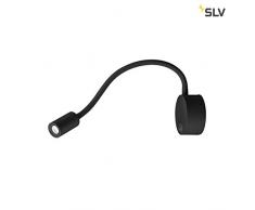 SLV DIO Flex Plate Applique murale dintérieur à LED en aluminium Noir 4000 K 1,9 W