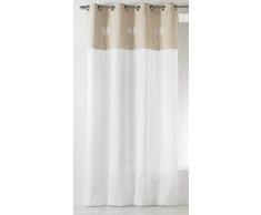 Homemaison 09467-8-AL Voilage avec Parement Etamine/Coton Lin 1 x 140 cm