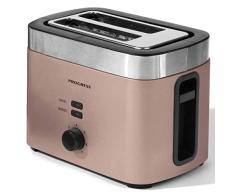 PROGRESS EK3215CHAMPAGNEP-VDE Metallics Vega 2-Slice Toaster with European Plug, 930 W, Champagne