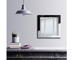 Bonamaison Décoration Murale Impression sur Miroir Encadré sur Toile, Dimensions: 50 x 50 Cm - Conçu et fabriqué en Turquie