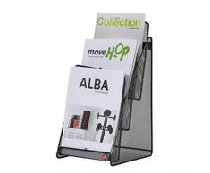 ALBA MESHPREZA5 N Présentoir De Table, Métal Mesh, Noir, Moyen