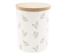 Clayre & Eef LCHVO Pot avec Couvercle Poulailler env. Ã 10 x 13 cm
