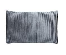 Peacock Blue Hotel Fabio Coussin Argenté/Blanc 30 x 50 cm