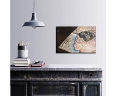 Bonamaison DÃ©coration Murale Impression sur Toile, Dimensions: 60 x 40 Cm - ConÃ§u et fabriquÃ© en Turquie