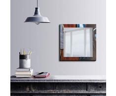 Bonamaison DÃ©coration Murale Impression sur Miroir EncadrÃ© sur Toile, Dimensions: 50 x 50 Cm - ConÃ§u et fabriquÃ© en Turquie