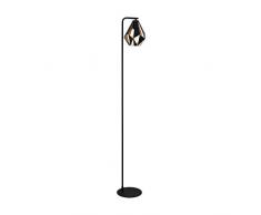 EGLO 43059 Lampe sur pied, Acier, Schwarz, Kupferfarben-Antik
