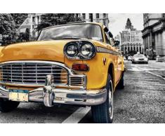 Empire Merchandising GmbH Poster New York Taxi Yellow Cab et Couleur avec Accessoire