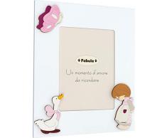 Fabula Cadre de Table laquÃ© avec Applications en Bois Naturel Â« Pays-Bas Pouilles Â» pour Photo 10 x 15 cm Vertical, Multicolore, 10 x 15 cm