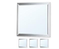 3x LEDVero 30x30 Panneau Ultraslim de LED - 10W, 800lm, 6000K Plafonnier encastrÃ© avec clips de montage et transformateur EMV2016 - blanc froid