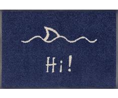 Wash + Dry Design Tapis en Nylon Bleu 40/60