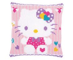 Kit coussin au point de croix Hello Kitty pastel