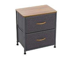 Dcasa Commode 2 tiroirs de Rangement pour dÃ©corations Festival Articles pour la Maison Unisexe Adulte, Couleur Unique