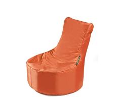 Pushbag Pouf, Polyester, Orange, 60 x 60 cm