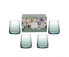 Portmeirion Lot de 4 Verres Ã vin Transparent/Vert 0,41 l
