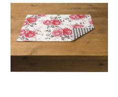 MOOD Bardot/Roses Set de Table (Lot de 4) Couleurâ¯: Anthracite