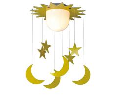 Wonderlamp W-A000129 Plafonnier pour enfant Jaune