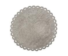 Aratextil Chanel Tapis Enfant, Coton, Gris, 140Â cm Dia