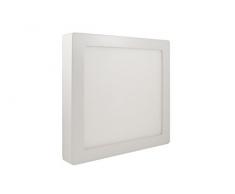 BES 24294 Plafonnier Panneau LED, 18 W, lumiÃ¨re Froide, carrÃ© Futura