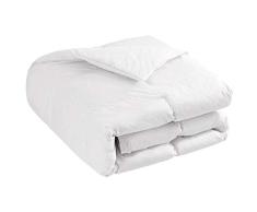 Downcy - Couette en plumes et duvet doie blanche, pour toutes les saisons, 10,5 tog, format lit king size, 225 x 220 cm, Blanc