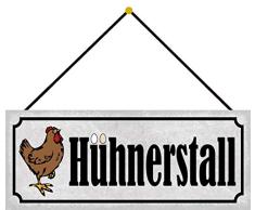 Schatzmix Huhn Clapier en métal pour poulailler 27 x 10 cm