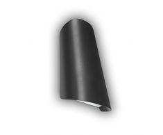 GEV LED Applique Murale ExtÃ©rieure Cassandra, UP AND DOWN Light, LumiÃ¨re CÃ´ne Fin et Ã©clairage large, IP 65, 750Â lm, 3000Â K, Blanc chaud, aluminium, 11Â W, anthracite, 5Â x 10,6Â x 17,5Â cm