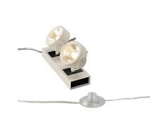 SLV Kalu Lampe sur pied, aluminium, blanc