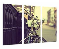 Tableau Moderne Photographique, Impression sur bois, VÃ©lo vintage sÃ©pia, 97 x 62 cm, ref. 26622