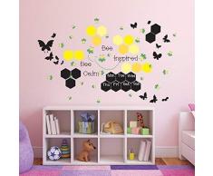 Wallflexi Stickers muraux Printemps Inspiration Stickers muraux Art Salon Chambre denfant décole Restaurant Hôtel Cafe Bureau Décor Home Décoration, Multicolore