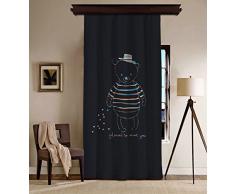 Mon Desire Rideau occultant Multicolore 140 x 260 cm