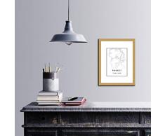 Bonamaison Décoration Murale en Toile Multicolore 35 x 45 cm